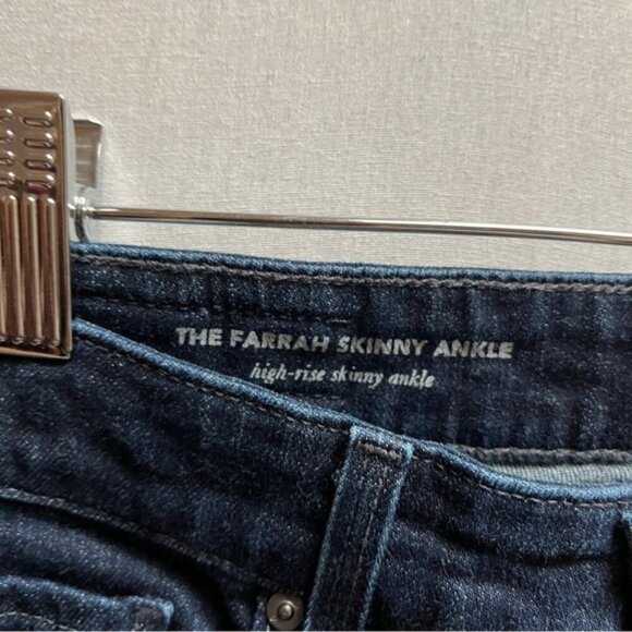 Ag Adriano Goldschmied Farrah High rise Blue Skinny Ankle Jeans Sz 26R - Picture 8 of 13
